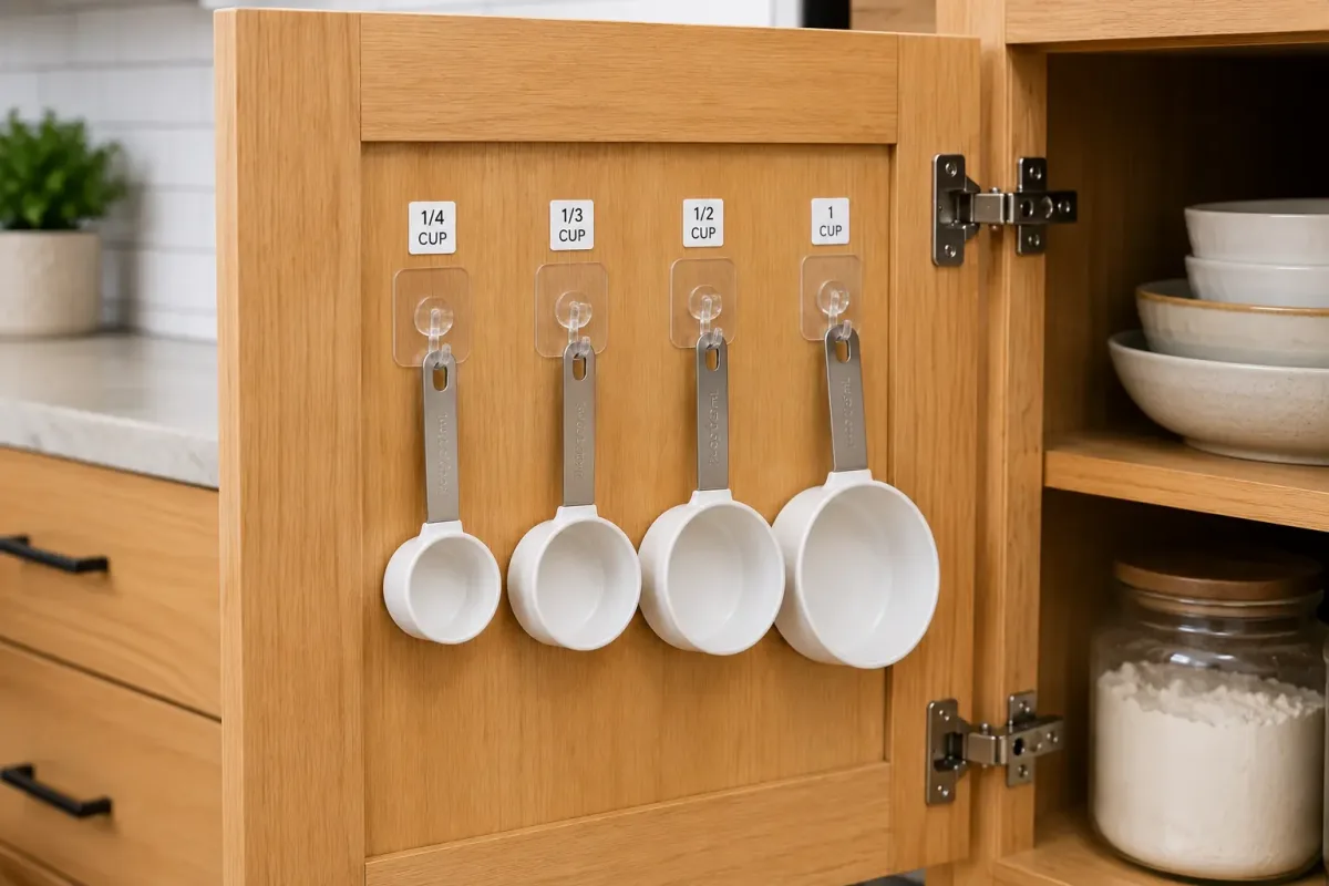Modi ingegnosi per utilizzare i ganci adesivi in cucina che probabilmente non conosci