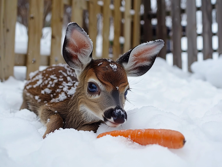 Un homme rencontre un cerf gelé dans le blizzard - Voir ce qui s'est passé ensuite