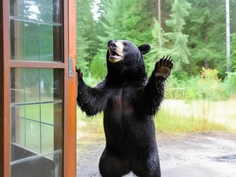 Αρκούδα χαιρετά την οικογένεια κάθε πρωί - Μια μέρα ο μπαμπάς κάνει μια σοκαριστική ανακάλυψη