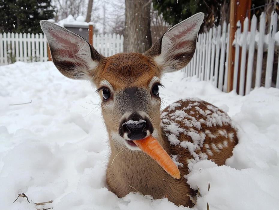 Un homme rencontre un cerf gelé dans le blizzard - Voir ce qui s'est passé ensuite