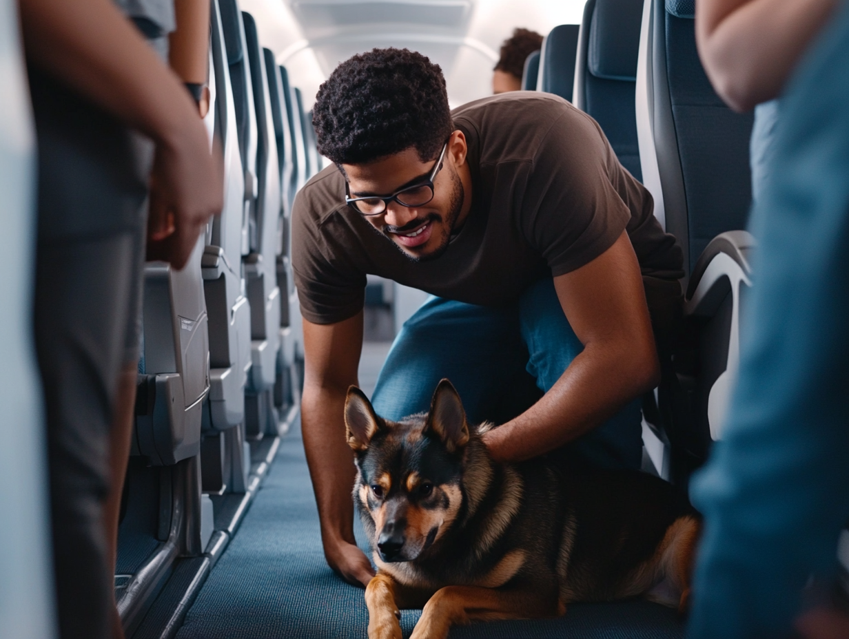 Un passager sans scrupules manque de respect à son chien d'assistance - mais il n'est pas préparé à ce qui lui est révélé..