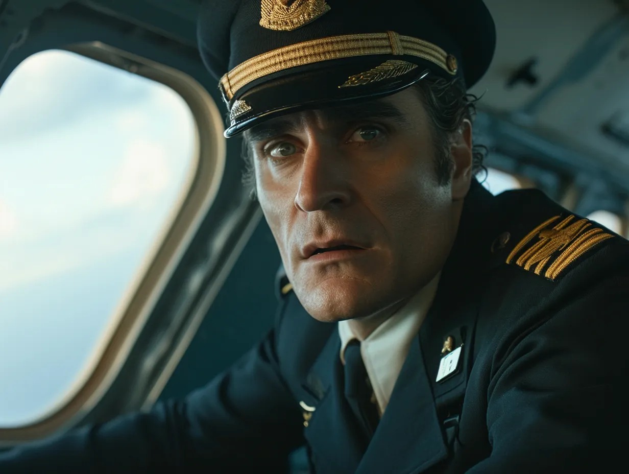 Le pilote aperçoit sa femme à bord de l'avion, mais remarque ensuite un détail déconcertant