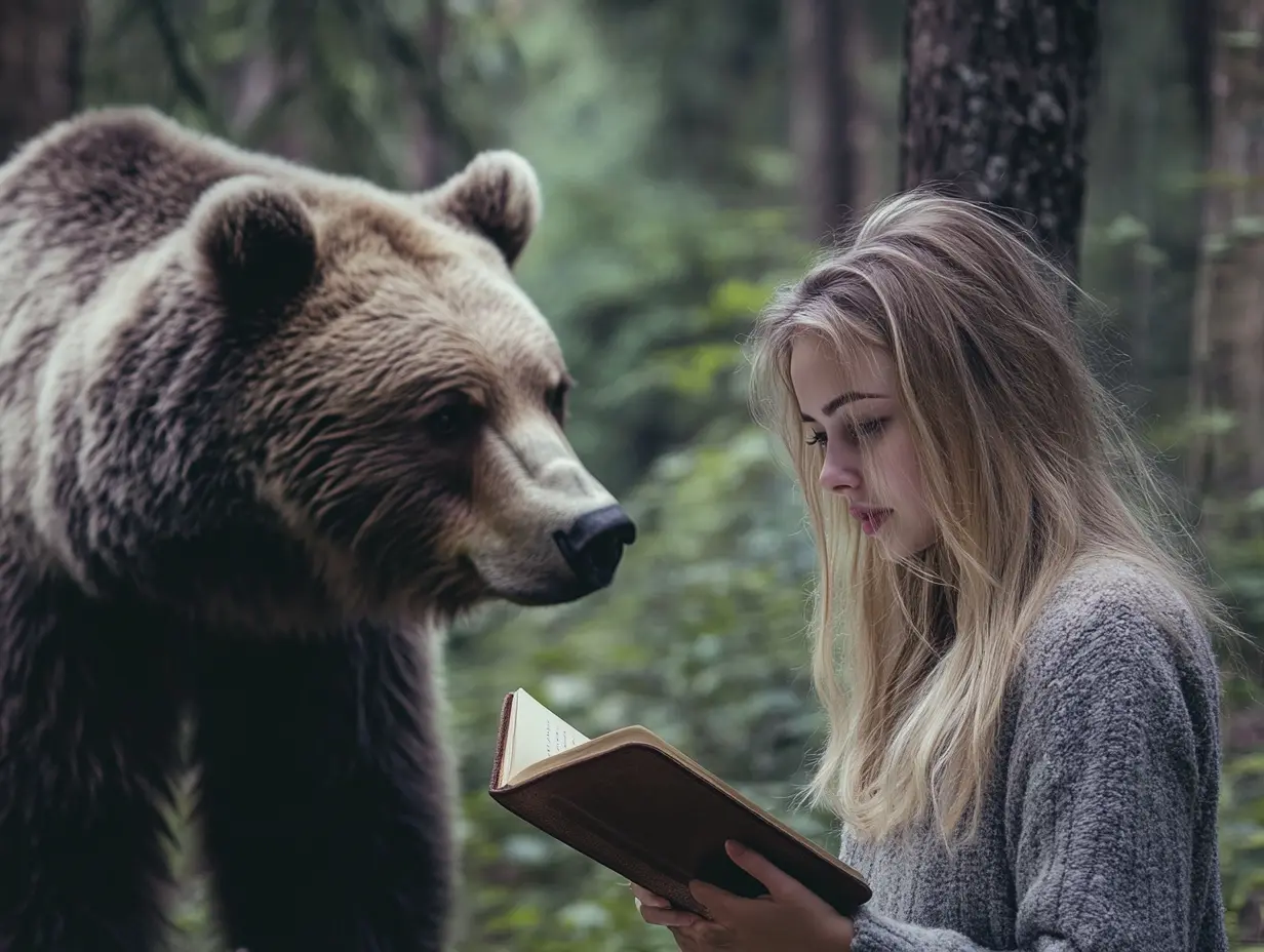 Deux ours l'ont conduite dans la forêt et ce qu'elle a découvert a été dévastateur