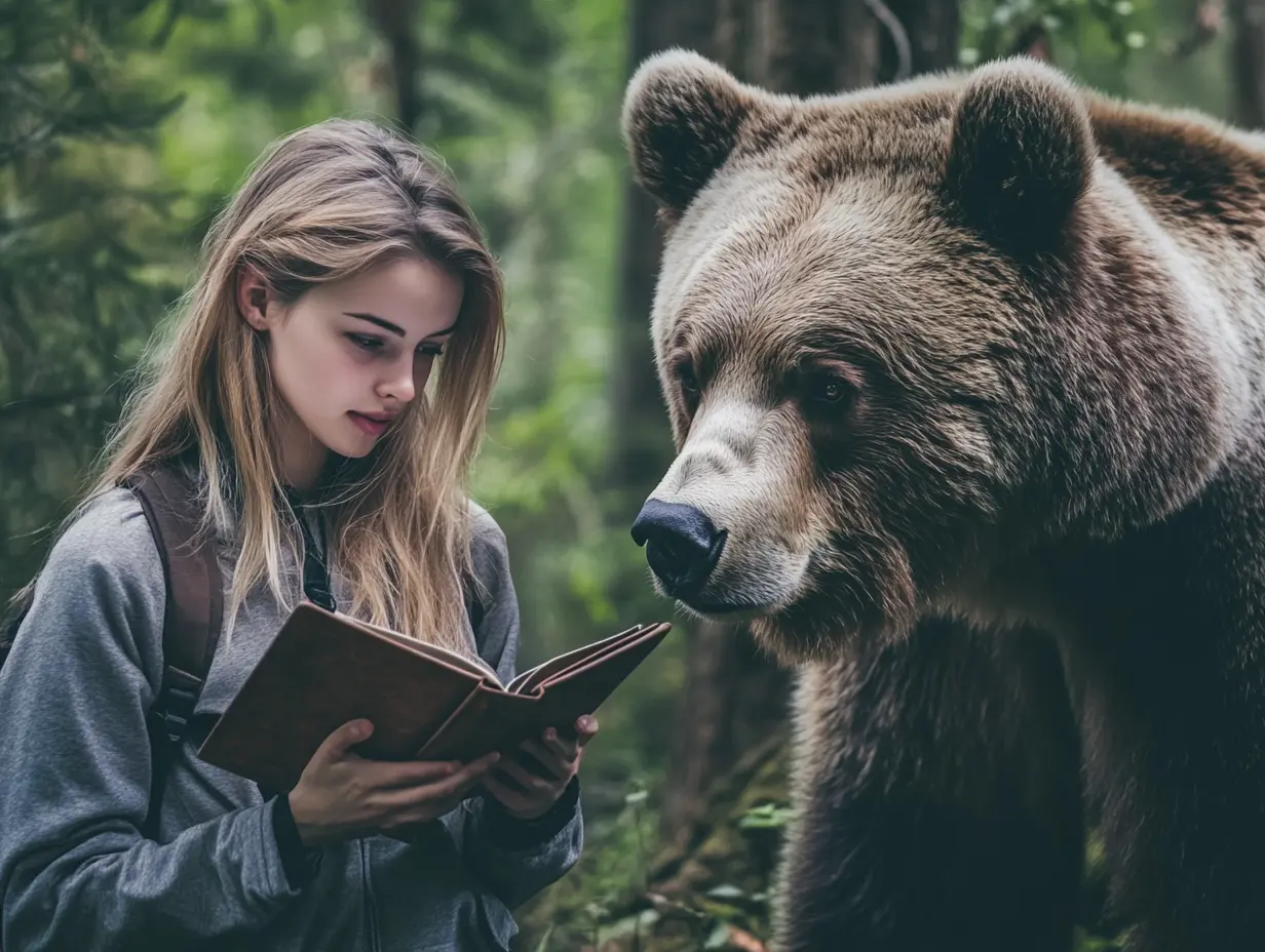Deux ours l'ont conduite dans la forêt et ce qu'elle a découvert a été dévastateur