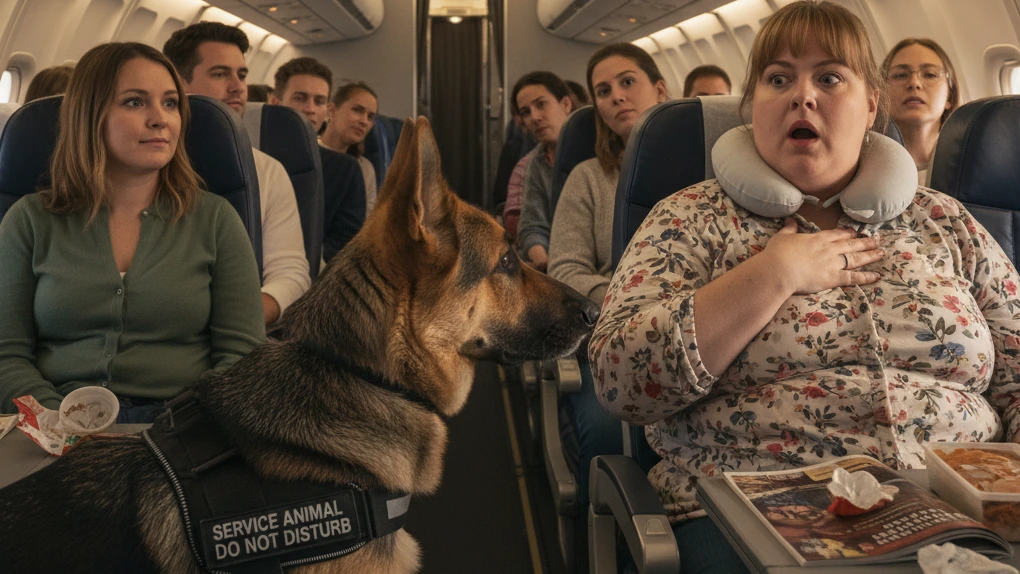 Un passager sans scrupules manque de respect à son chien d'assistance - mais il n'est pas préparé à ce qui lui est révélé..