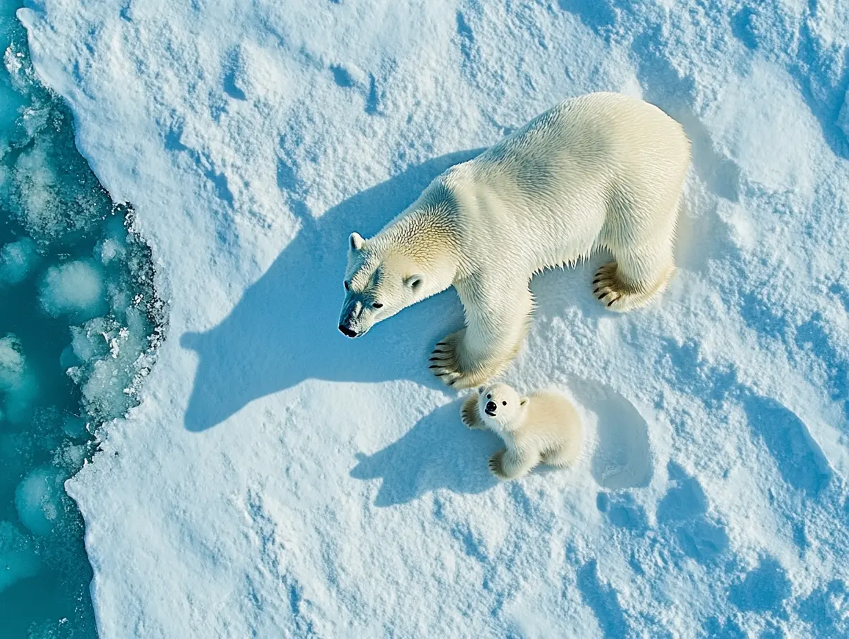 Un ours polaire tente d'attirer l'attention d'un navire de pêche. Lorsque l'équipage comprend pourquoi, il fait descendre un navire de sauvetage