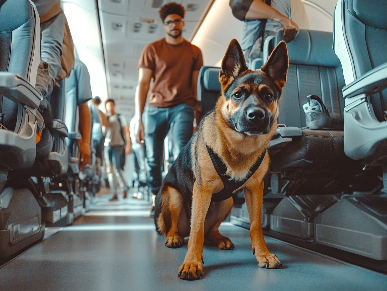 Un passager sans scrupules manque de respect à son chien d'assistance - mais il n'est pas préparé à ce qui lui est révélé..