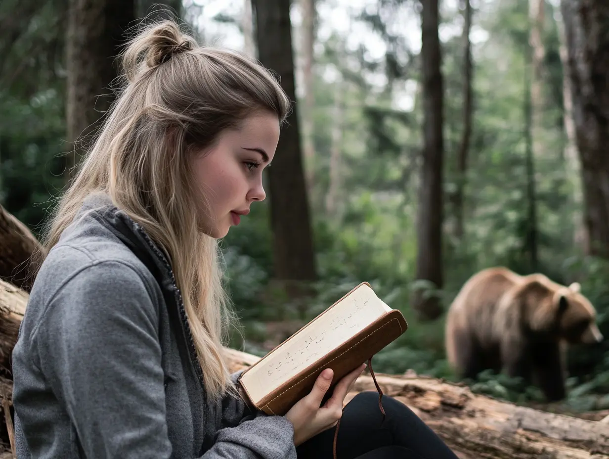 Deux ours l'ont conduite dans la forêt et ce qu'elle a découvert a été dévastateur