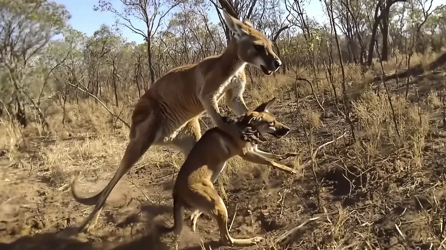 Un kangourou attrape un chien et s'enfuit - Ce que les habitants révèlent va vous surprendre !