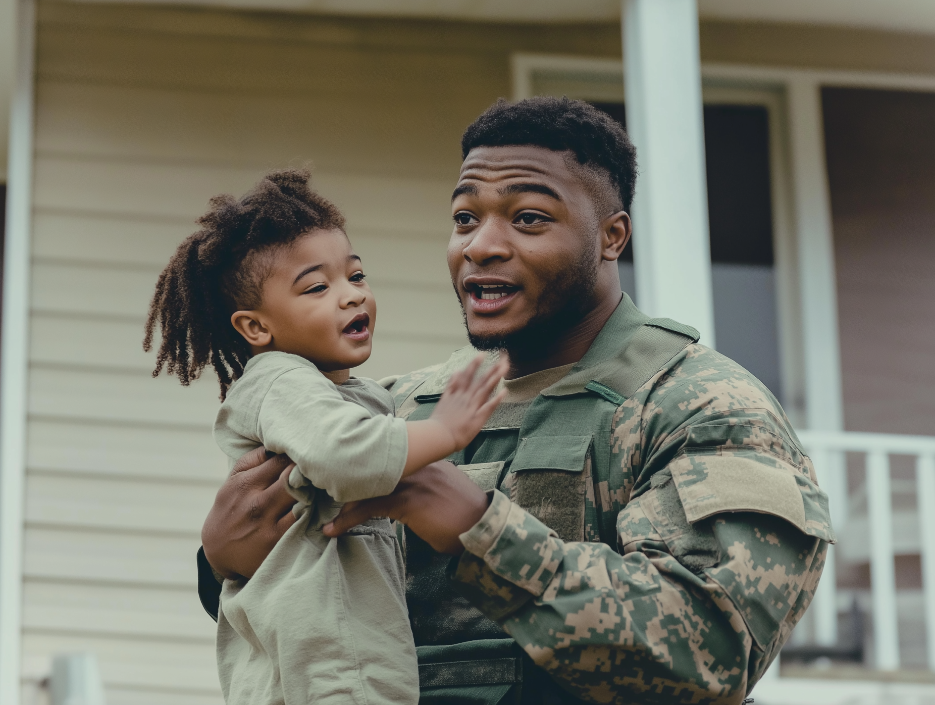 Un soldat rentre chez lui après deux ans et devient blême lorsque sa fille lui dit : "Maman a un secret..."