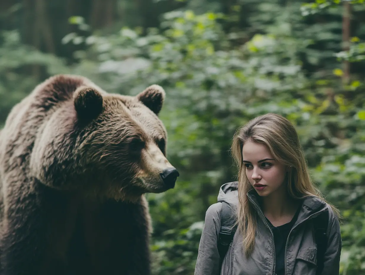 Deux ours l'ont conduite dans la forêt et ce qu'elle a découvert a été dévastateur