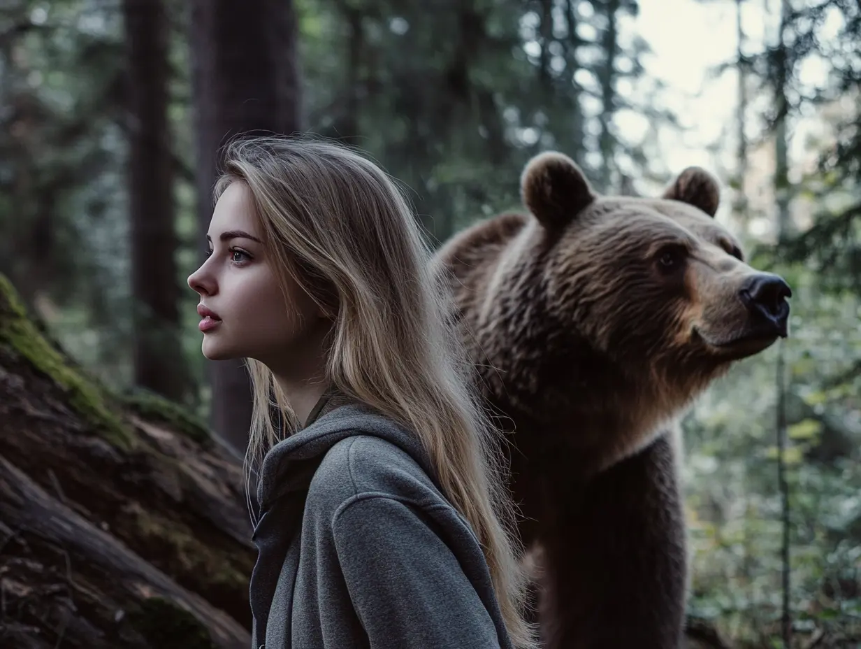 Deux ours l'ont conduite dans la forêt et ce qu'elle a découvert a été dévastateur