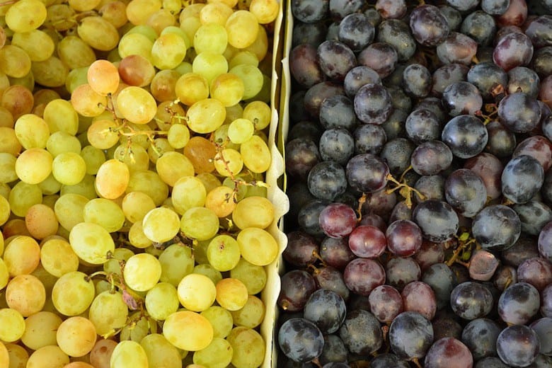 Which ones are better for you: white grapes or blue grapes?