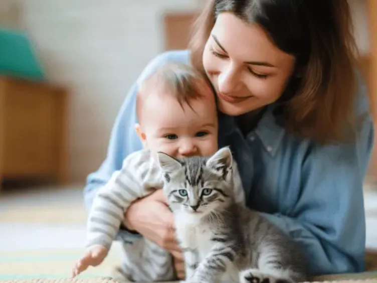 Cat Guarding Baby Every Night - When Parents Sees It, They Bursts Into Tears