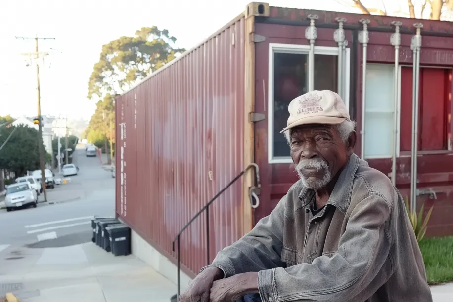 From the outside it looks like any old shipping container, but wait until you see the inside!