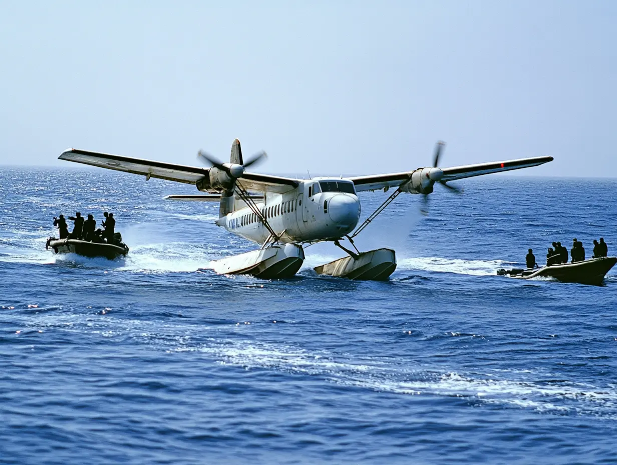 Seaplane Performs An Emergency Landing In The Ocean And Encounters Pirates – But What The Pilots Do To Survive Stuns Them All!