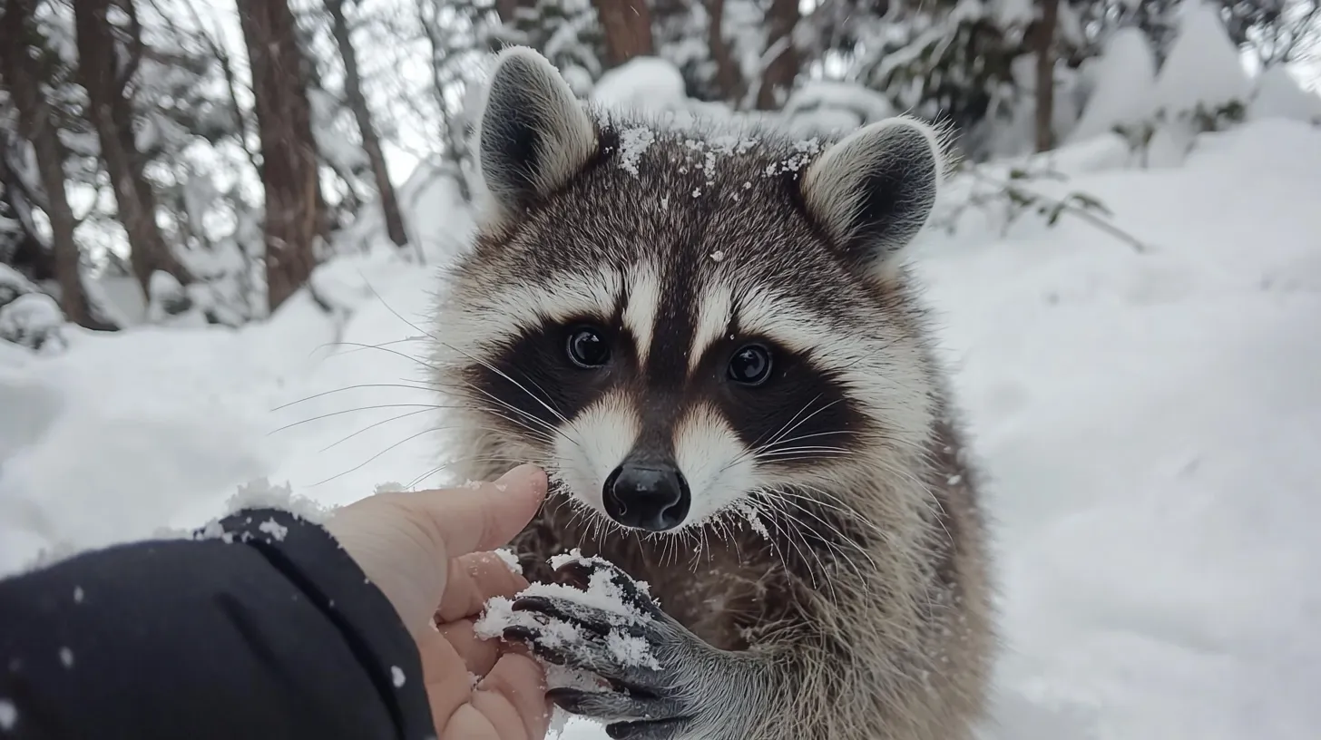 Raccoon Found Freezing in the Snow - But What It Was Hiding Under its Belly Will Leave You Stunned!
