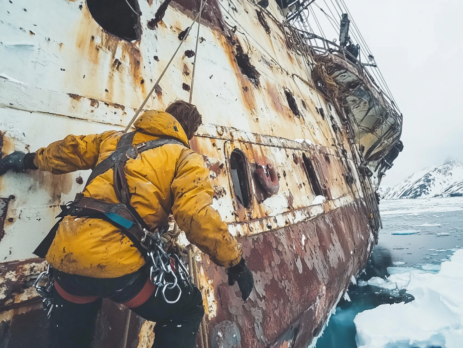 An Abandoned Ship Floats Dangerously Close to a Village – A Man Turns Pale When He Sees What’s On It