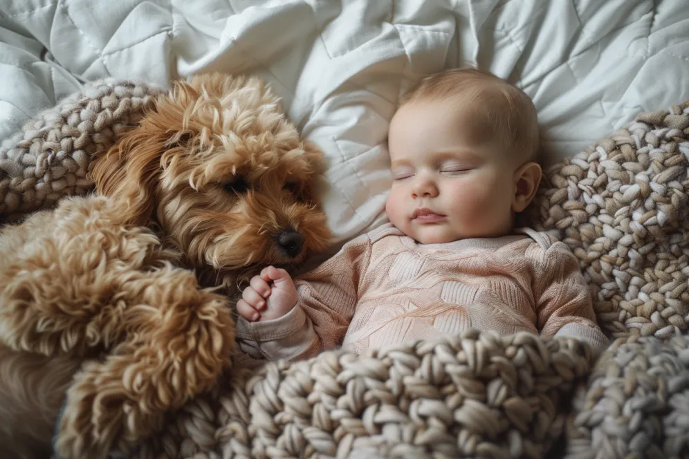 Dog won't let baby sleep alone - parents call the police when they find out why