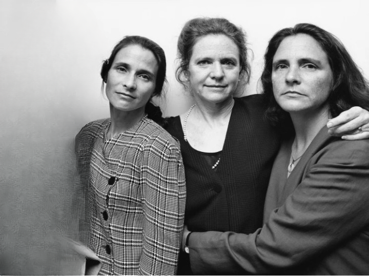Identical triplets take the same birthday picture for 33 years
