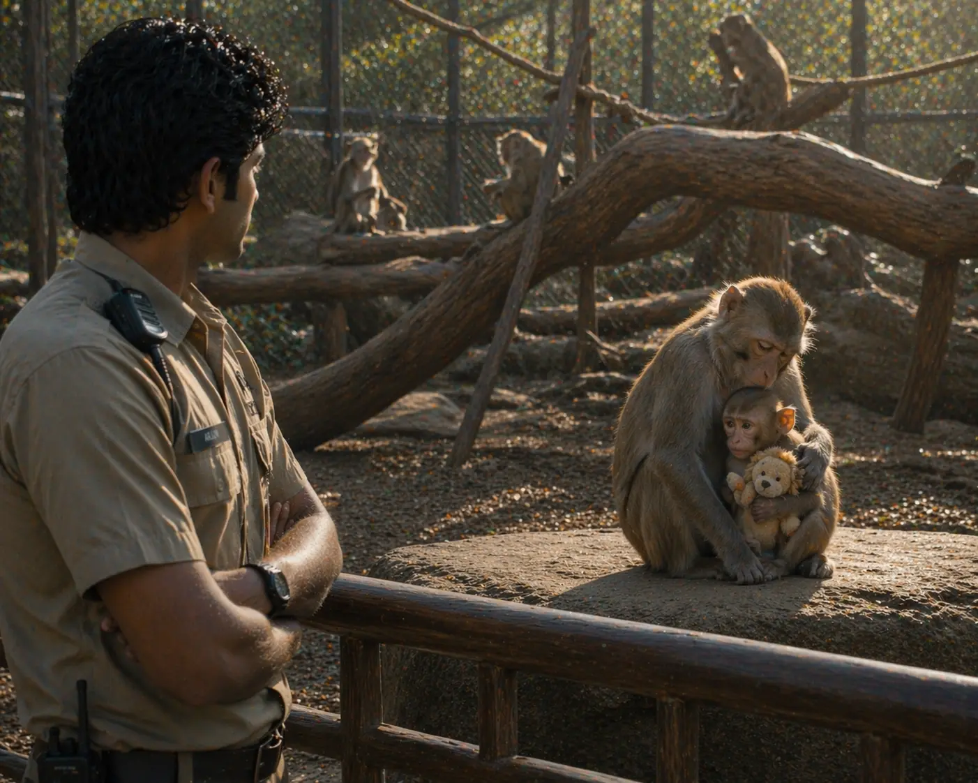 This Baby Monkey Fell Into a Lion Enclosure—What Happened Next Had Everyone Holding Their Breath