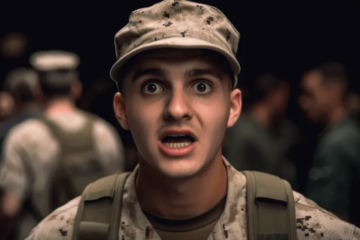 A Marine Rushes Home To Greet his Wife, But Is Surprised When He Sees Her