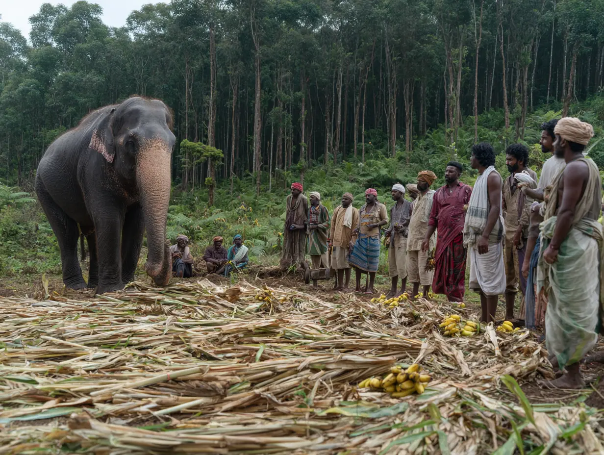 Lone Elephant Bellows In The Forest For Hours — When Villagers Discover Why, They Realize It’s Worse Than It Seems 