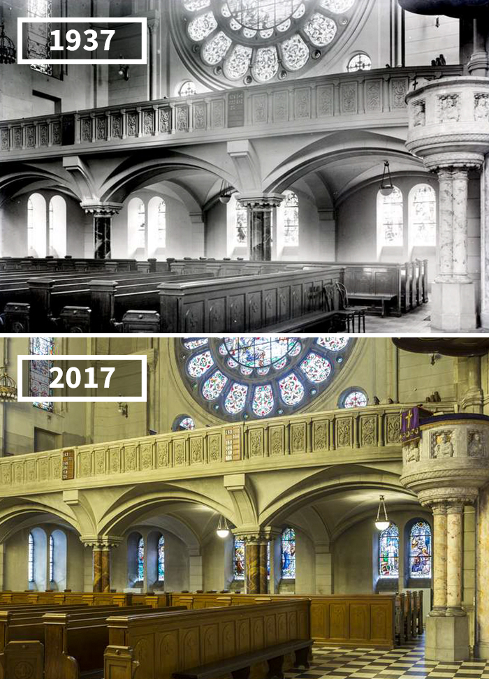 These photo's were taken 100 years apart and it's crazy how much the world has changed!