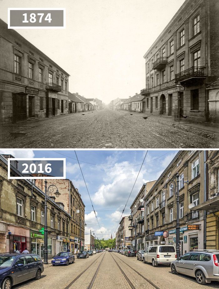 These photo's were taken 100 years apart and it's crazy how much the world has changed!