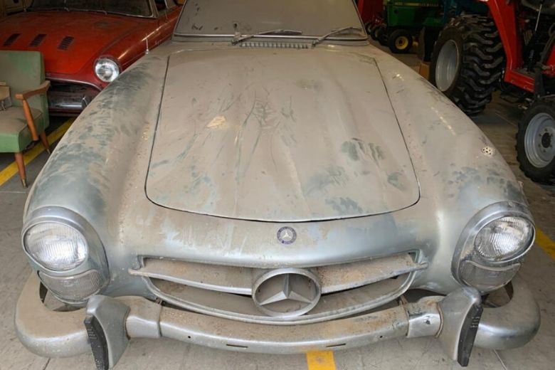 An old Mercedes-Benz has been in a barn for 40 years and is now worth $1 million