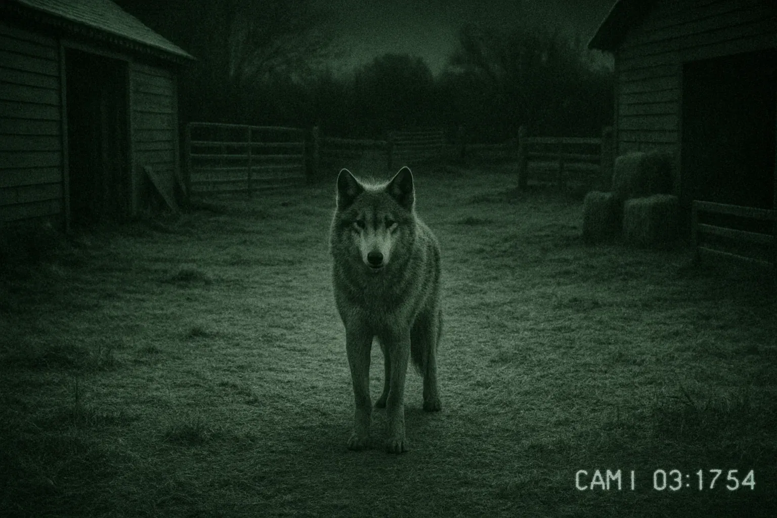 Old Farmer Spots Wolf on Security Cam – What Happens When He Opens the Barn Door Is Unbelievable