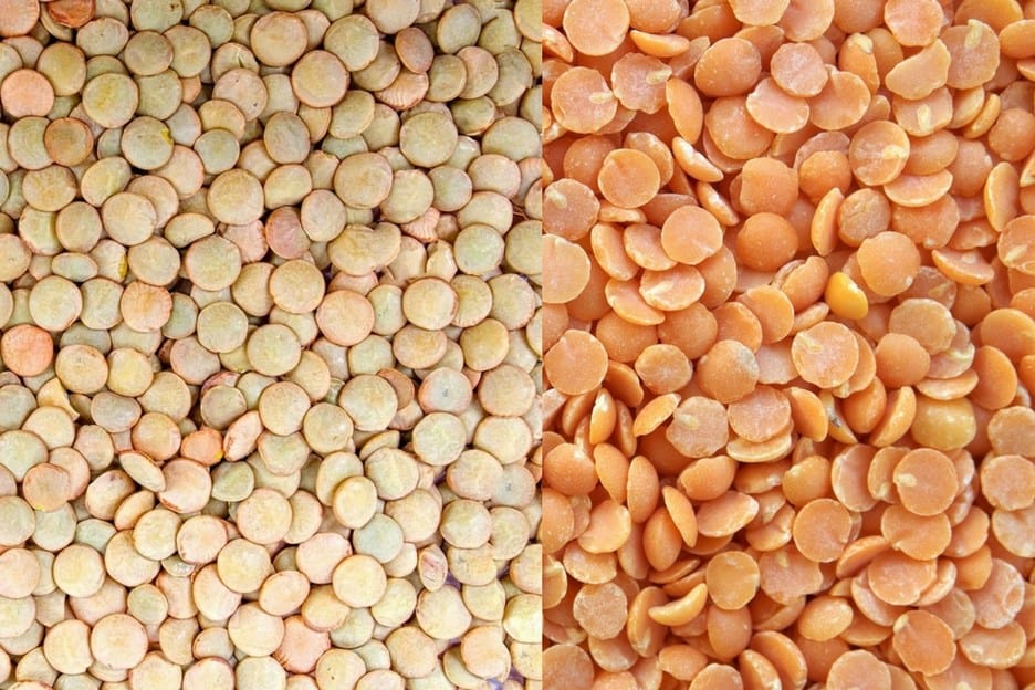 Lentils come in yellow, green and red and THIS is the difference between them!