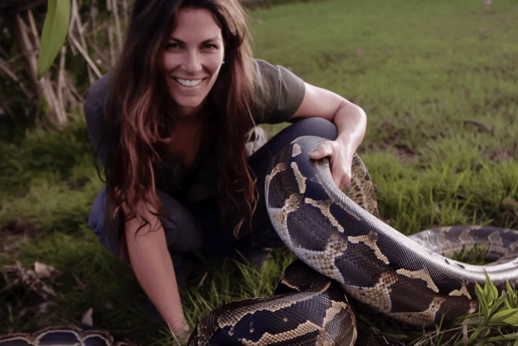 Woman Allowed Baby To  Sleep With Her Pet Python Every Night, When The Vet Found Out He Paled.