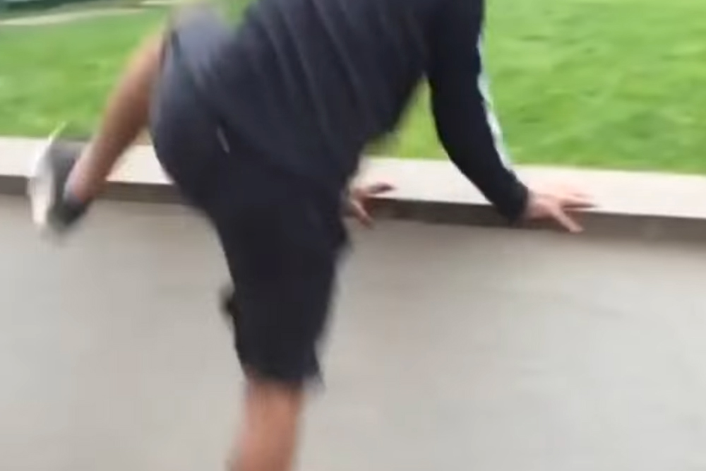Man Doesn’t Notice Black Panther Sneaking Up On Him From Behind Until It Is Too Late