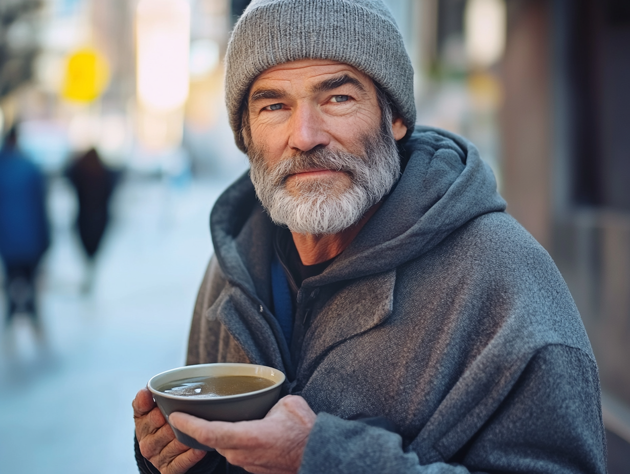 Homeless Man and His Dog Hear a Scream—What Happens Next Changes His Life Forever!