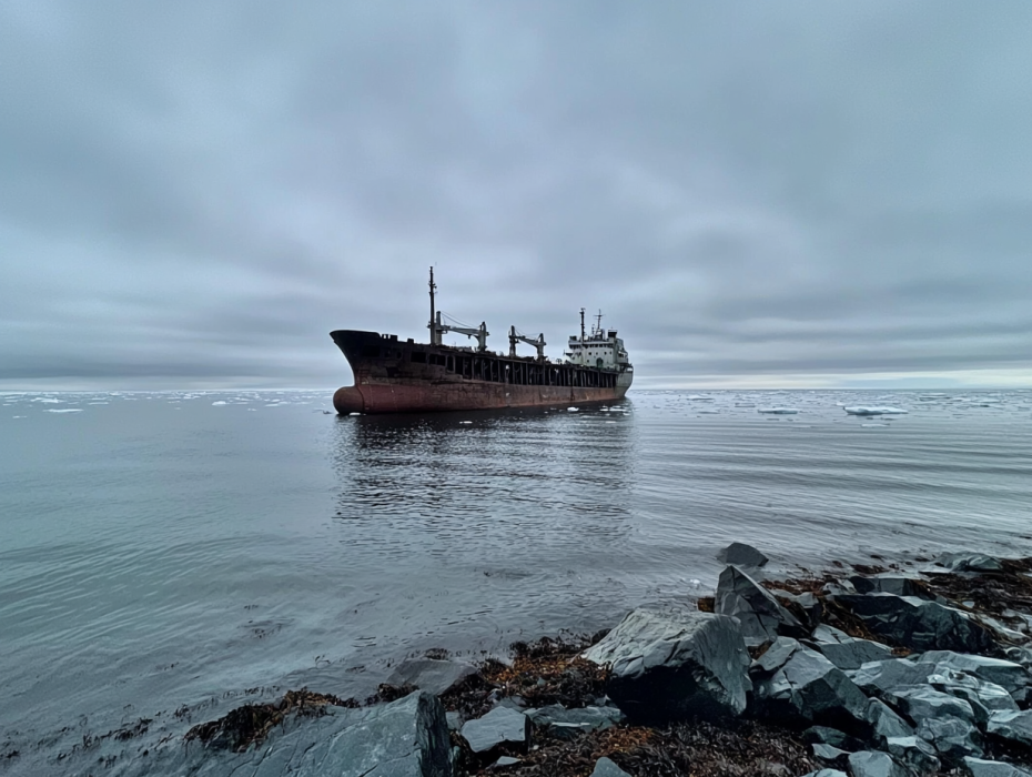 An Abandoned Ship Floats Dangerously Close to a Village – A Man Turns Pale When He Sees What’s On It