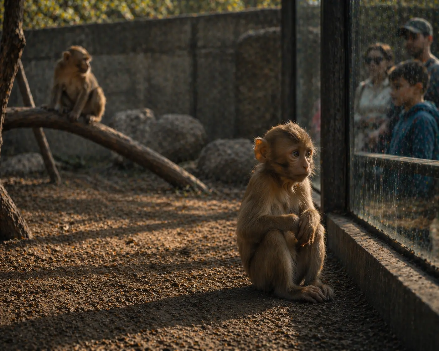 This Baby Monkey Fell Into a Lion Enclosure—What Happened Next Had Everyone Holding Their Breath