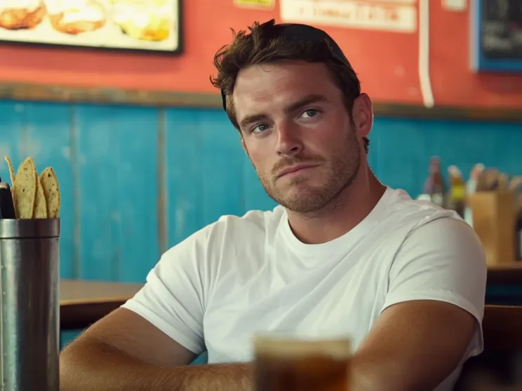 Single Mother and Kids at Restaurant Don’t Notice Man Sitting Behind Them
