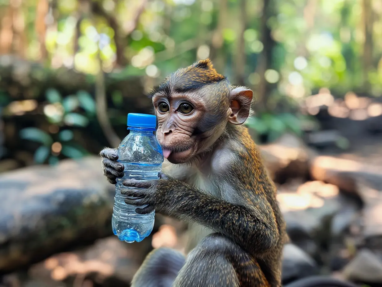 Monkey Drags Away Kitten - Owner Is Shocked To Uncover The Truth