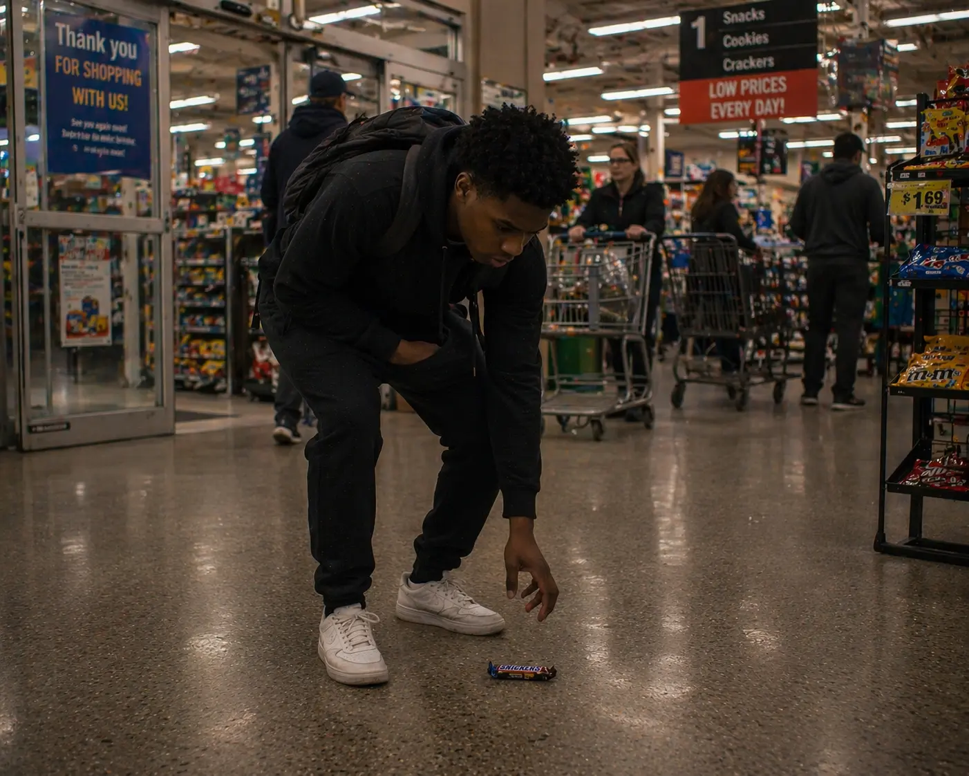 Teen Offers To Carry Groceries For Food, But Once He Heads Inside His World Starts Spiraling