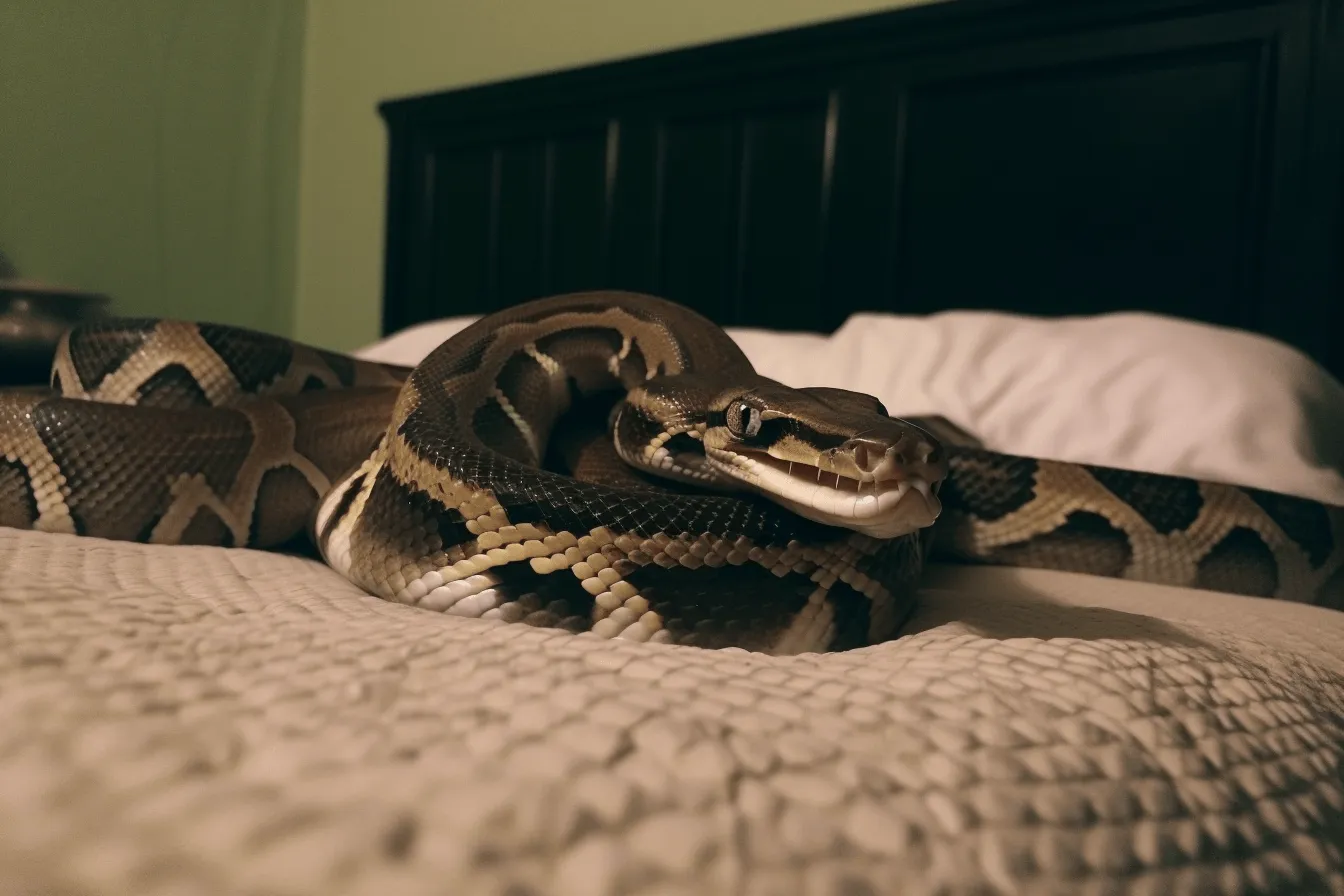 Woman Allowed Baby To  Sleep With Her Pet Python Every Night, When The Vet Found Out He Paled.