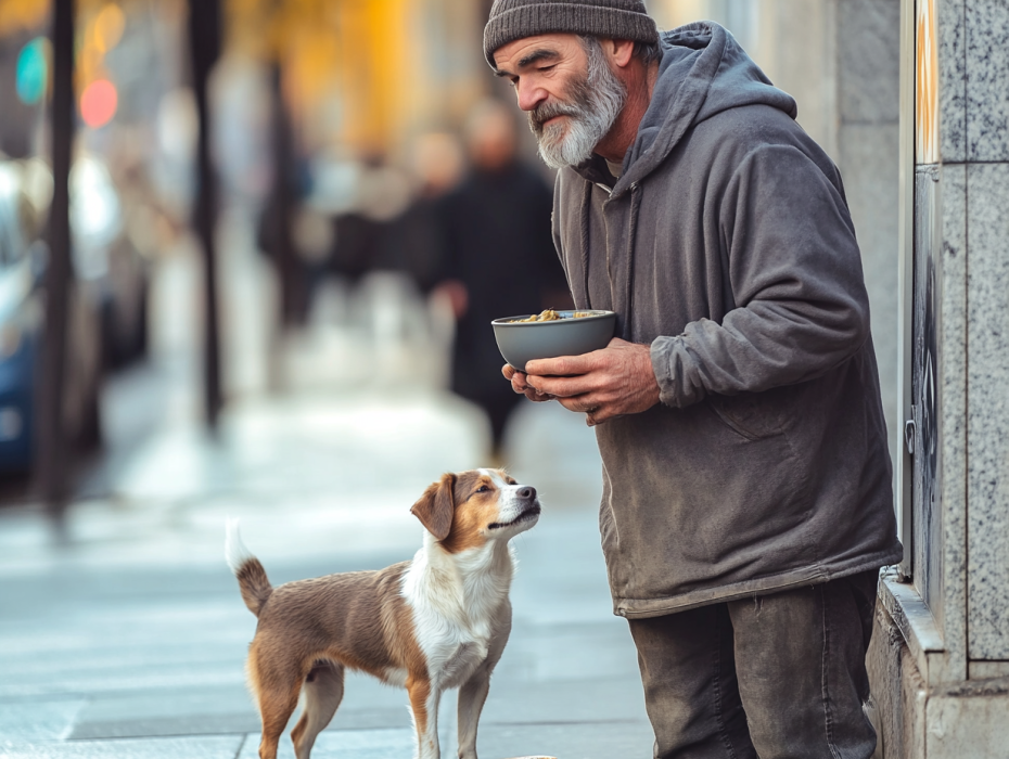 Homeless Man and His Dog Hear a Scream—What Happens Next Changes His Life Forever!