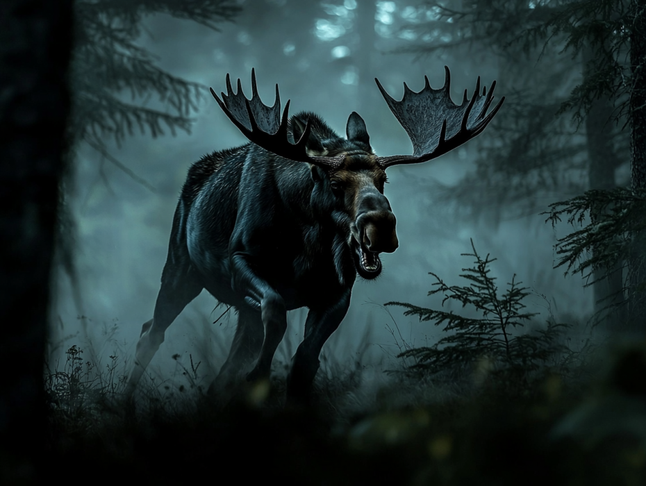 The Moose Approaches A Woman, and She Decides to Follow 