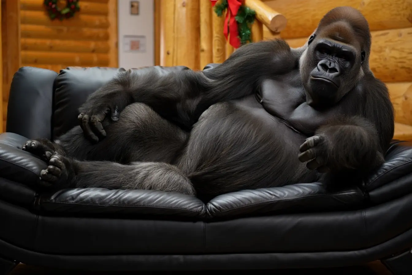 This Elderly Lady Lives Together With a Pet Gorilla