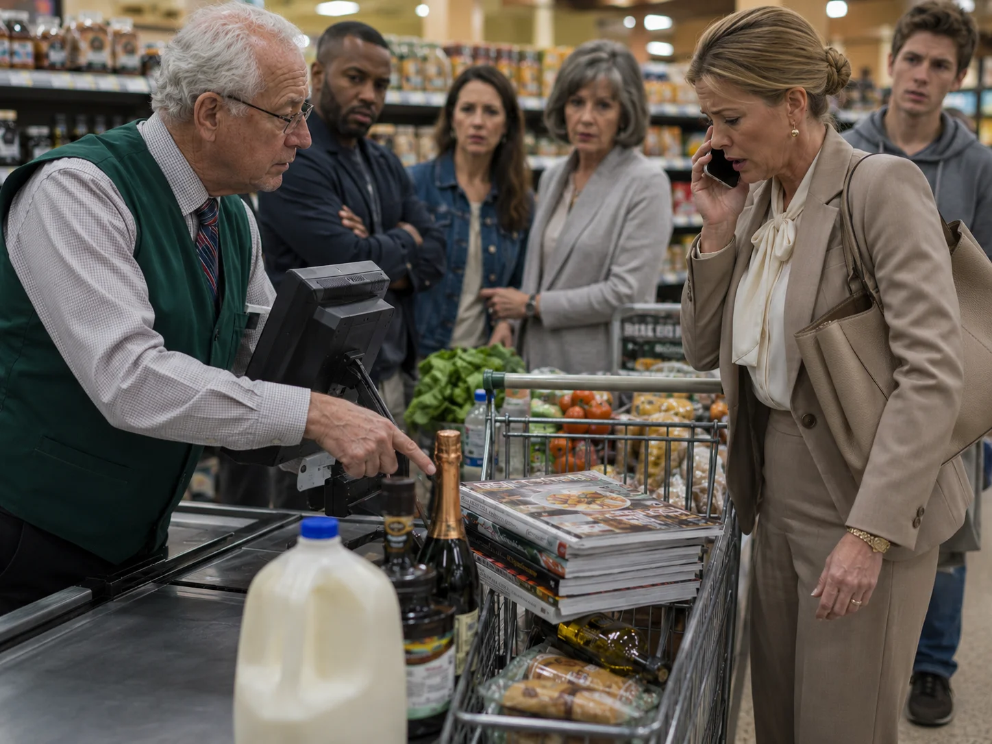 Rude Executive Harasses an Elderly Cashier and Pays For It Dearly…