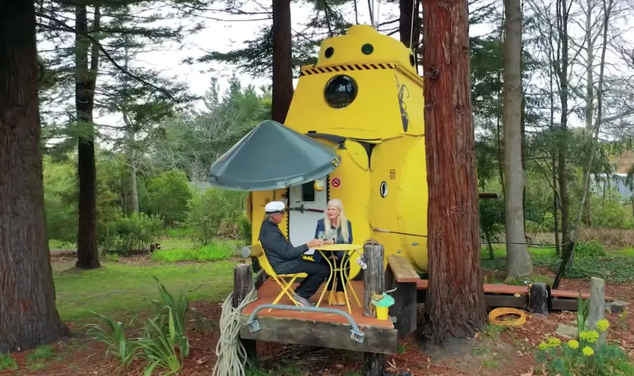This couple built a home in an extraordinary submarine