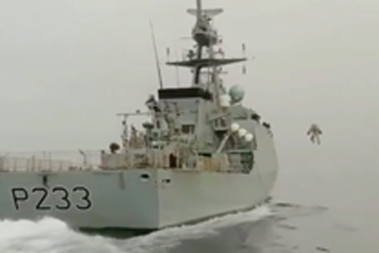 Sailors couldn’t believe their eyes when they saw this figure flying towards them