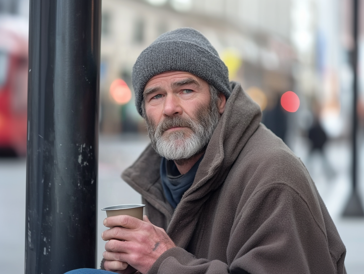 Homeless Man and His Dog Hear a Scream—What Happens Next Changes His Life Forever!