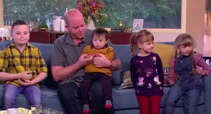 Father of 4 children with disabilities is dubbed 'Britain's most inspiring single dad'. This is heartwarming!