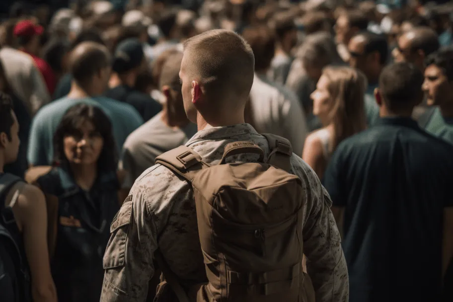 A Marine Rushes Home To Greet his Wife, But Is Surprised When He Sees Her